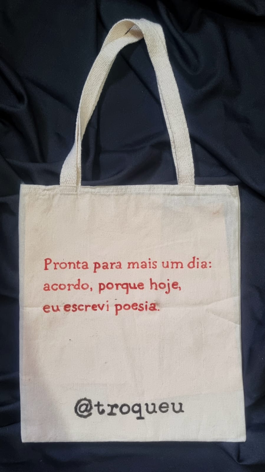 Versos finais - Ecobag | Verso | Quando não fui poeta